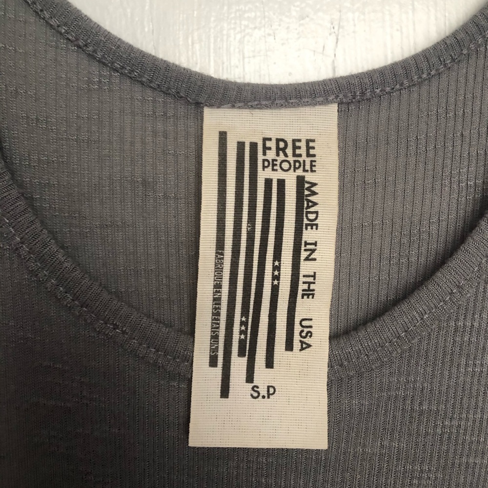 Gray Free People tank top